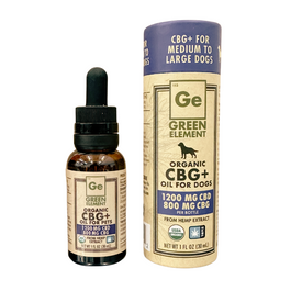 CBG+ Oil for Large Dogs 1200mg / 800mg - Organic